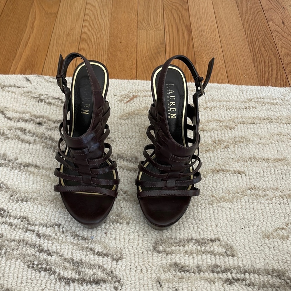 Lauren Platform Chocolate Brown Heel
